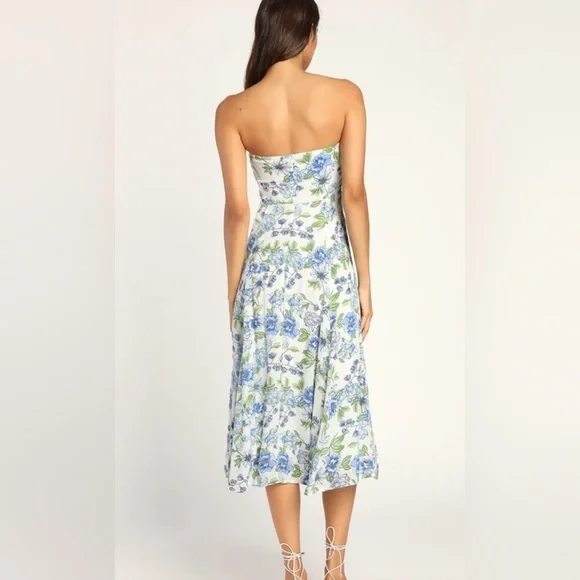 LULUS Sunday Lovin’ Floral Dress Women’s M - Picture 3 of 9